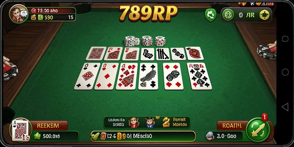Tampilan gameplay seru di 789RP saat bermain Domino.