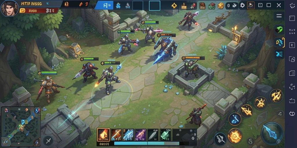 Tampilan layar gameplay <strong>HIT9</strong> yang strategis dan menegangkan.