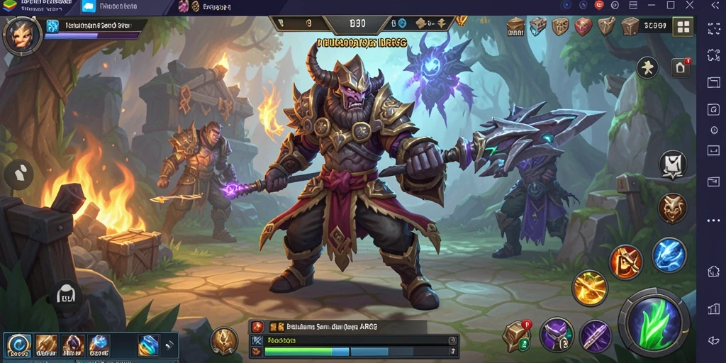 Gameplay seru ARPG dengan pertarungan epik.