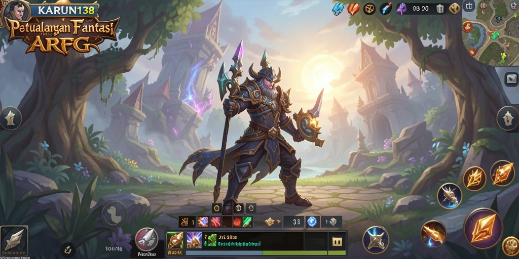Tampilan menakjubkan dari gameplay ARPG yang mendebarkan di KARUN138.