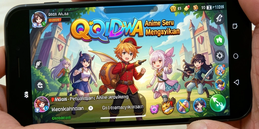 Gameplay seru dari QQDEWA dengan karakter Anime yang menarik.