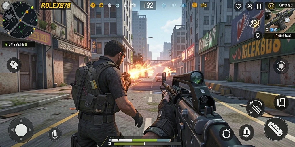 Tampilan gameplay menegangkan di <strong>ROLEX878</strong> dengan aksi seru.