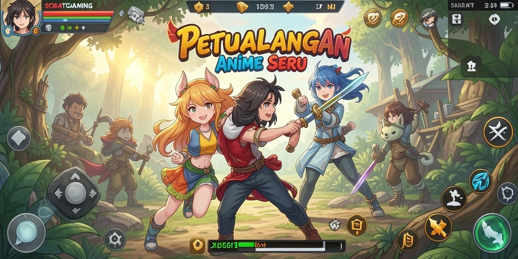Gameplay menarik dengan karakter anime yang beragam dan petualangan seru.