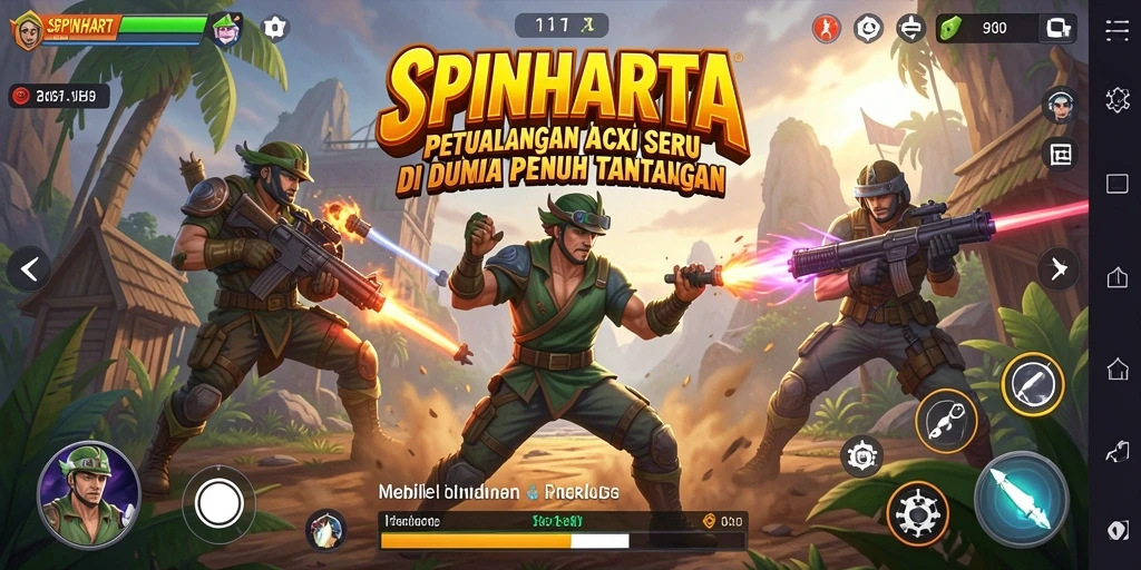 Gameplay seru dan mendebarkan di SPINHARTA.