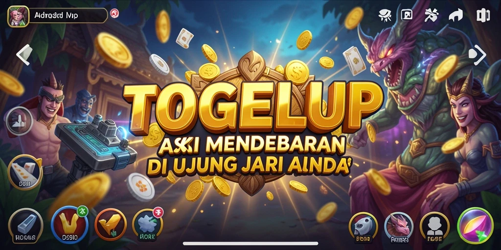 Tampilan menarik dan mendebarkan dari gameplay TOGELUP.