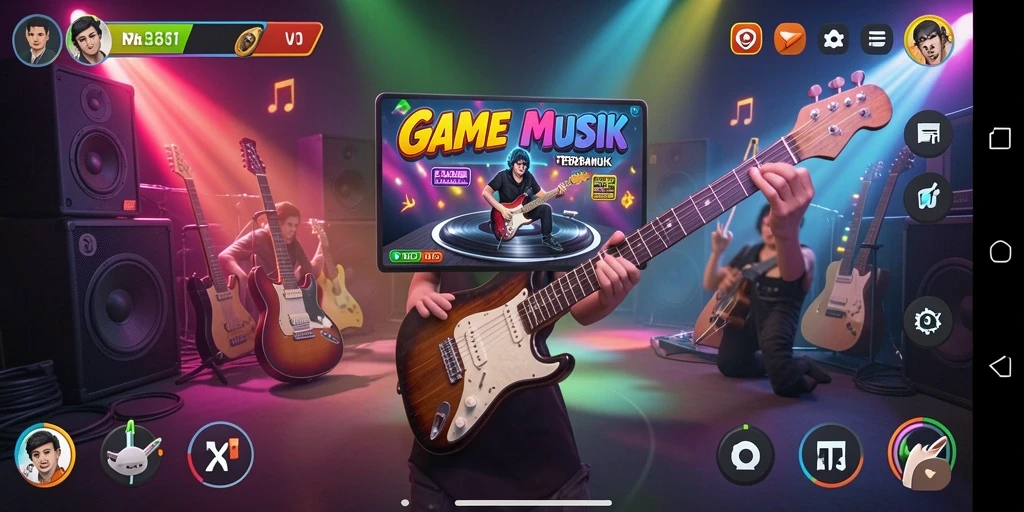 Tangkapan layar menunjukkan gameplay V21 yang menarik dan interaktif.