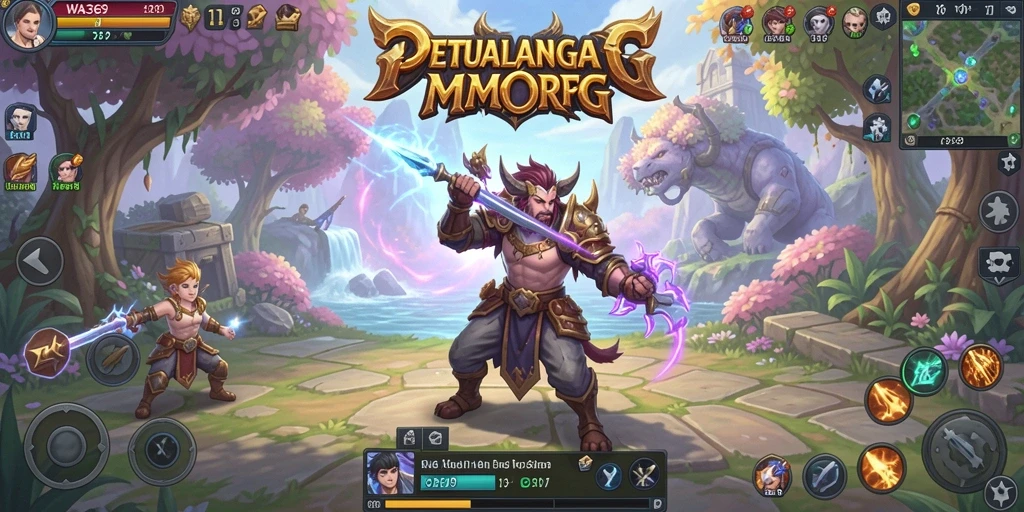 Tampilan gameplay menarik dari WA369 MMORPG dengan grafis yang memukau.
